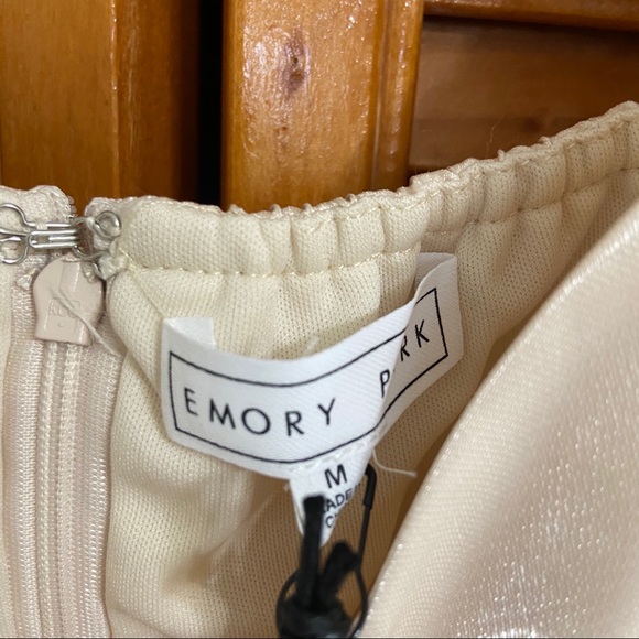 NEW Lulu's Satin Puff Sleeve Tie-Front Mini Dress - Picture 7 of 9